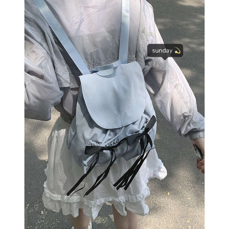 designer bag Casual Nylon Canvas Bowknot Women's 2024 New Niche Backpack Simple Travel Bag