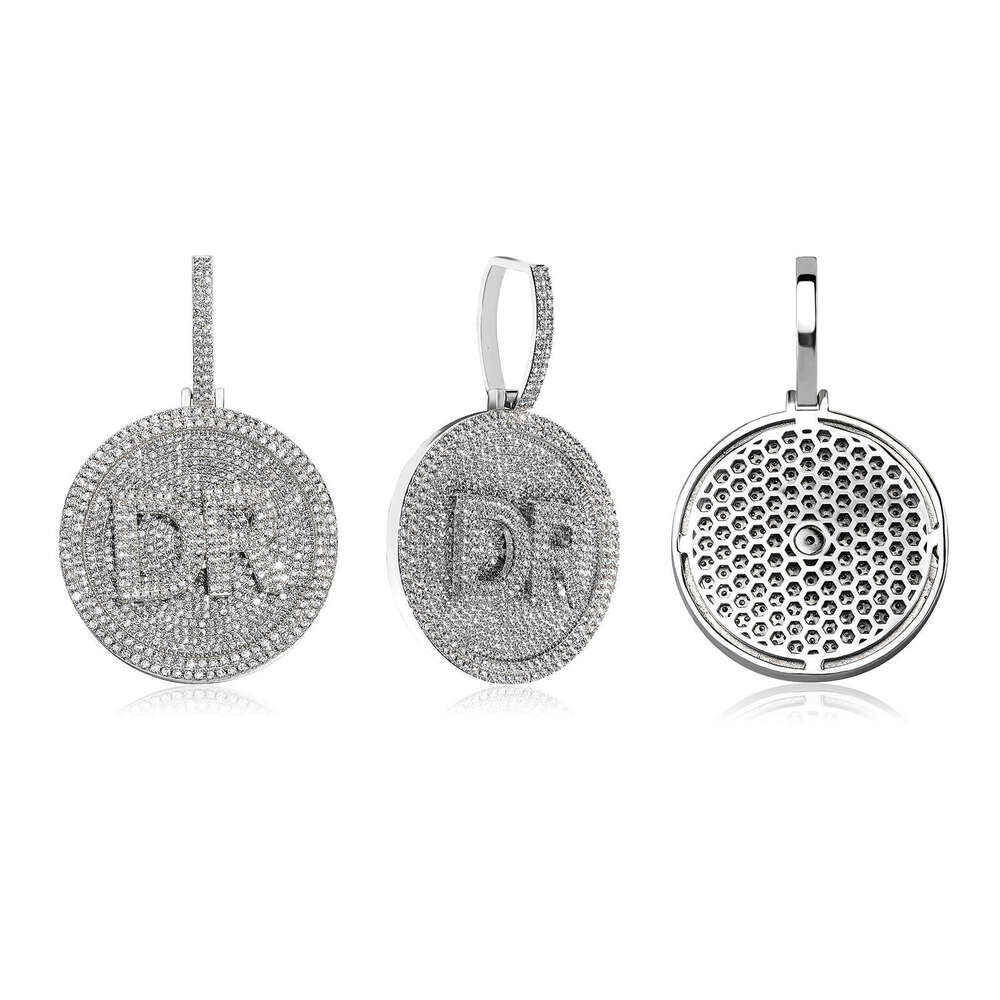 Chinese Rap Style National Trend Hip-Hop Full Dia English Letter DIY Pendant Necklace Unisex Trendy Accessories