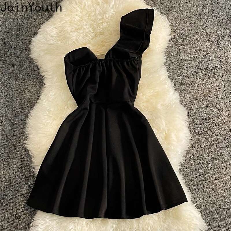 White Dress Women Clothes Summer Temperament Tunic Robe Femme Off Shoulder A-line Fashion Sexy Party Dresses Sweet Vestido Femme