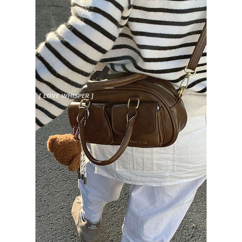 Niche Texture Bowling Ball for Women 2024 New Fashion Handheld Pillow Single designer bag Shoulder Crossbody Bag