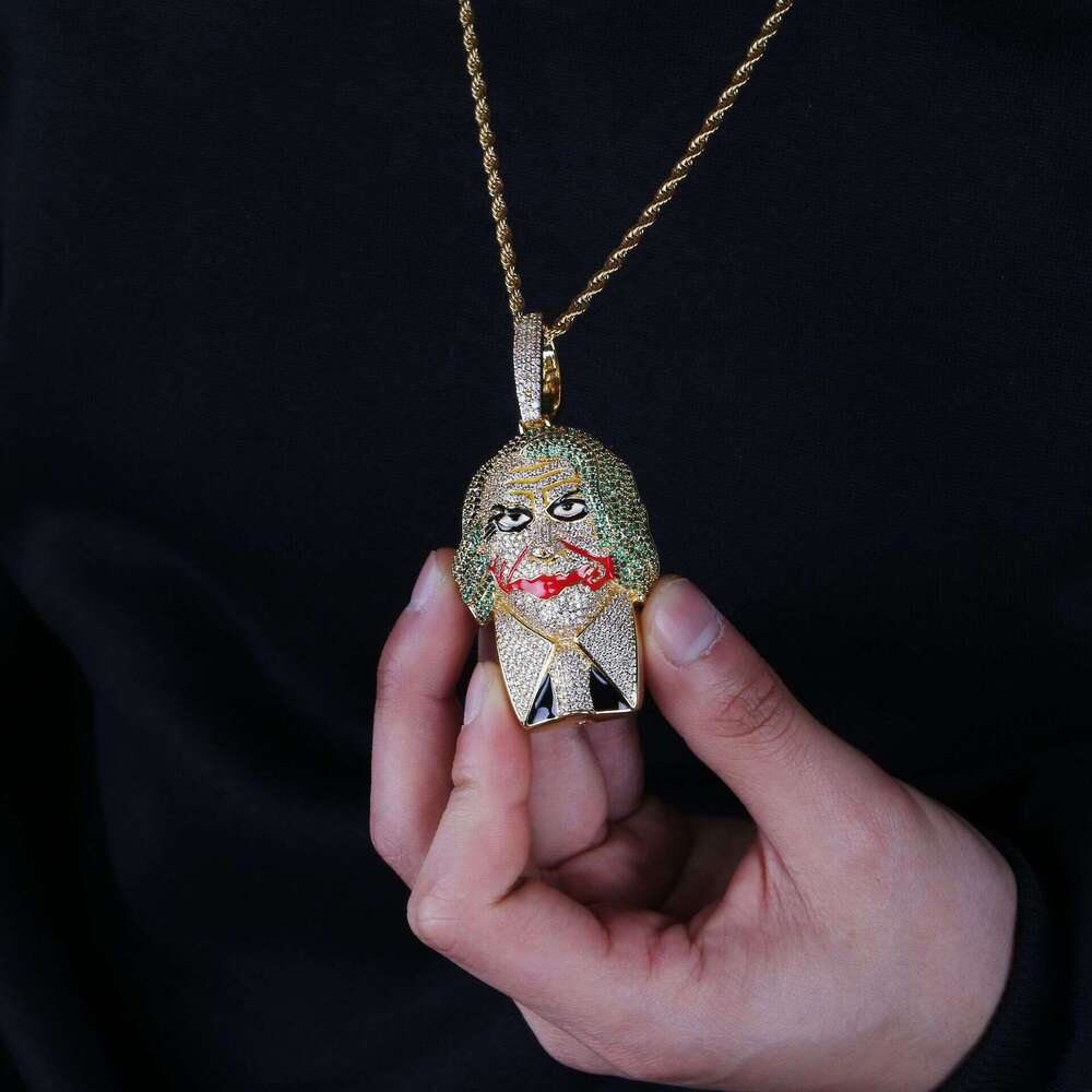 Hip Hop Necklace Accessories Batman Joker Pendant Street Style Personality Clavicle Chain for Men