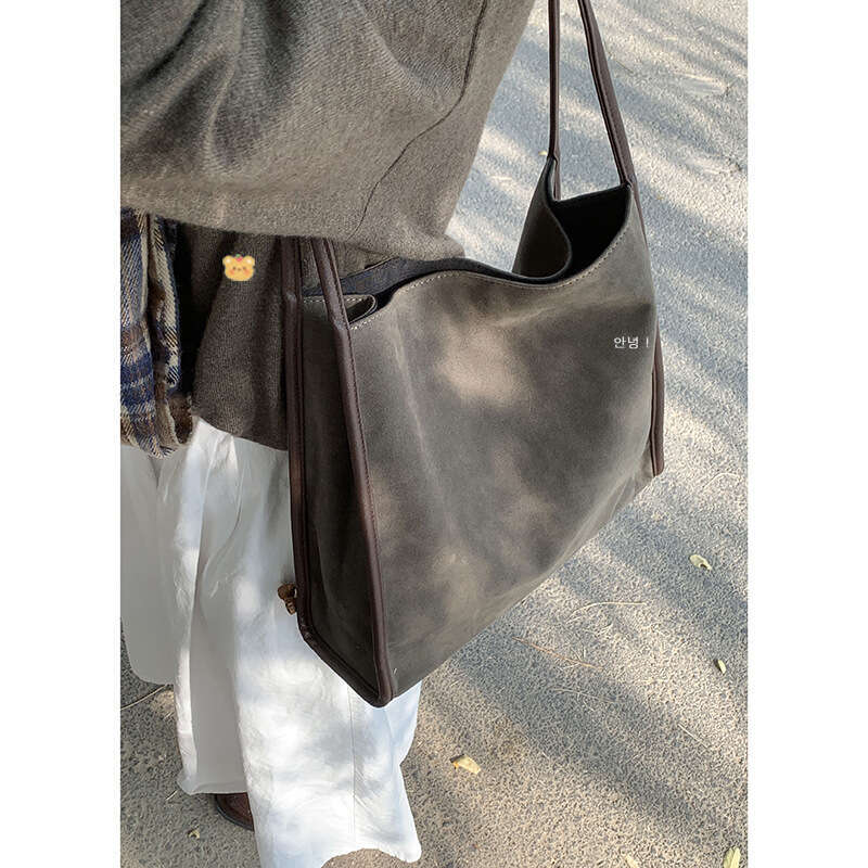 designer bag Winter Suede Underarm for Women 2024 New Korean Style Tote Casual Large Capacity Shoulder Bag
