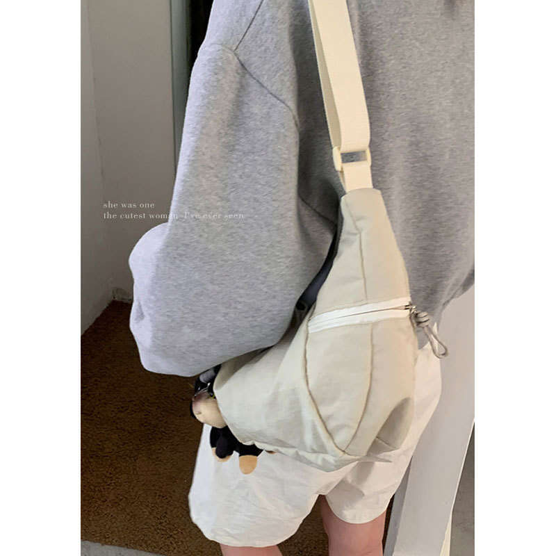 designer bag Korean Style Casual Canvas Artistic Niche Underarm 2025 New Simple Large Capacity Shoulder Crossbody Dumpling Bag