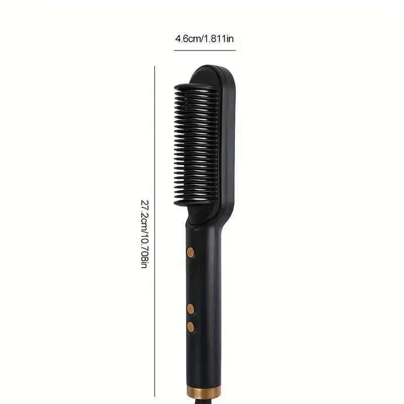 1pc-Electric Multi-Functional Hair Styler 2-in-1 Straightener Comb for Perfect Straightening Curling and StylingXJ250621