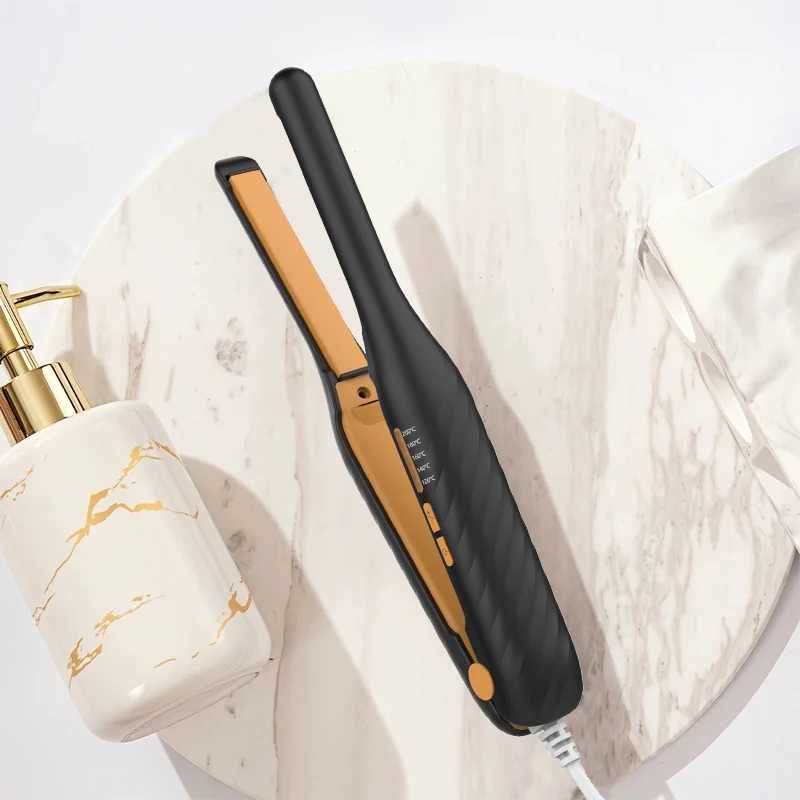 Mini hair straightener with American standard plug - portable lightweight and easy to operate ceramic coated hair straightenerXJ250621