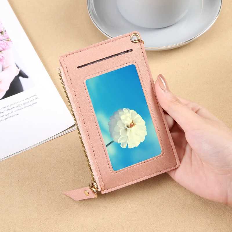 Womens Ultra Thin Card Bag Korean Version Zero Wallet Zipper Card Bag Candy Color Bus Student Bank Card Set USD Bag Z250621