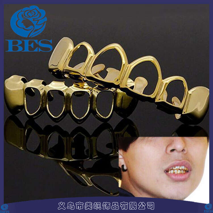 Grillz Hip Hop Halloween Party Gold Wolf Teeth Costume Trendy Accessories 5f58