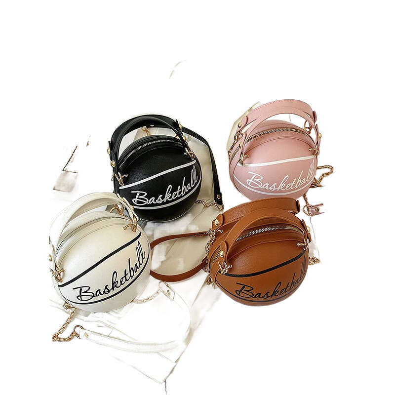 Personalized Round Ball for Women 2024 Autumn Winter New Fashion Chain Single Shoulder Crossbody Bag Handbag Brown Medium None