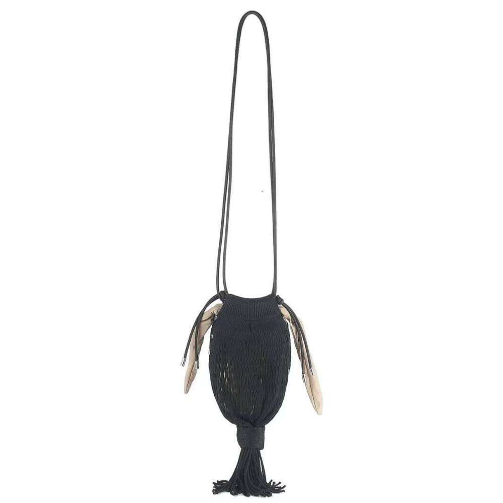 Designer bags 2025 New Tassel Lantern Octopus Net Brand Niche Design Single Shoulder Messenger Fishnet Hollow Woven Bag