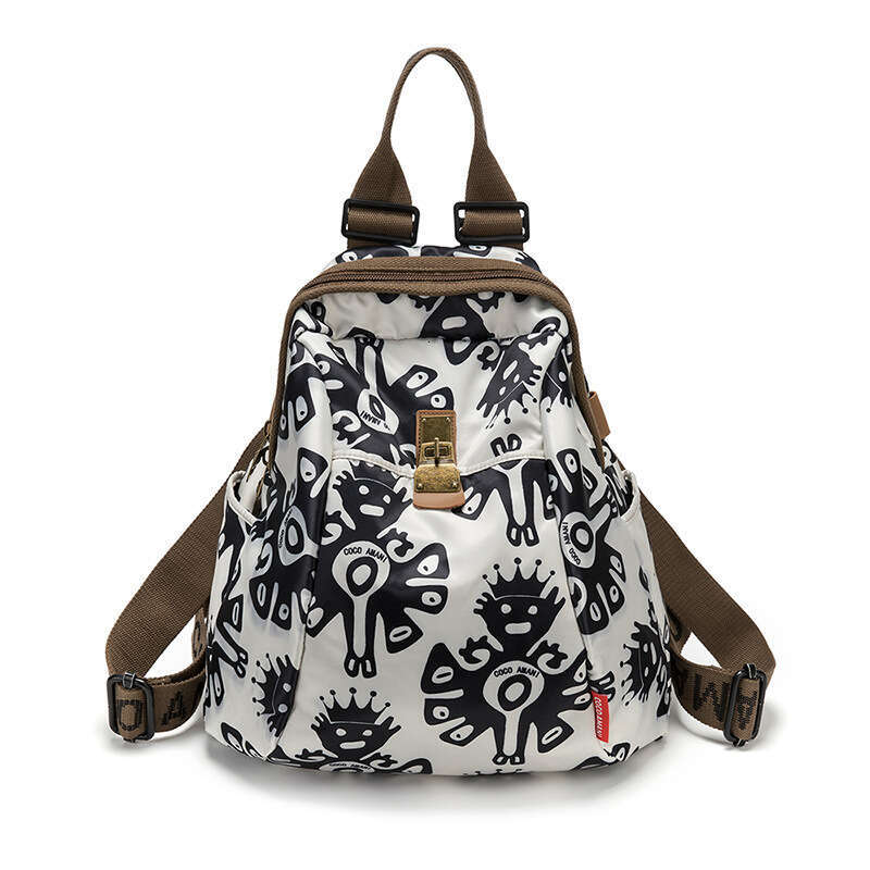 Large Capacity Women's 2025 New Fashion Commuter Oxford Cloth Ladies Backpack Casual Travel Bag