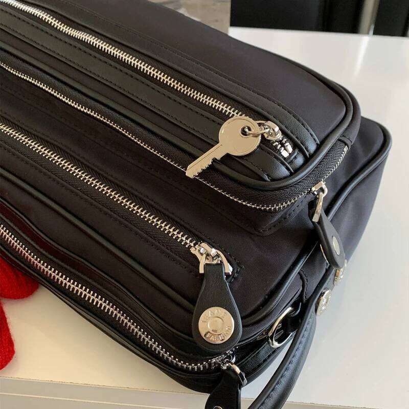 Korean Designer Fashion Willow Nail Motorcycle Multi-Pocket Ladies Y2k Handbag Sweet Cool Spicy Girl Shoulder Trendy Bag