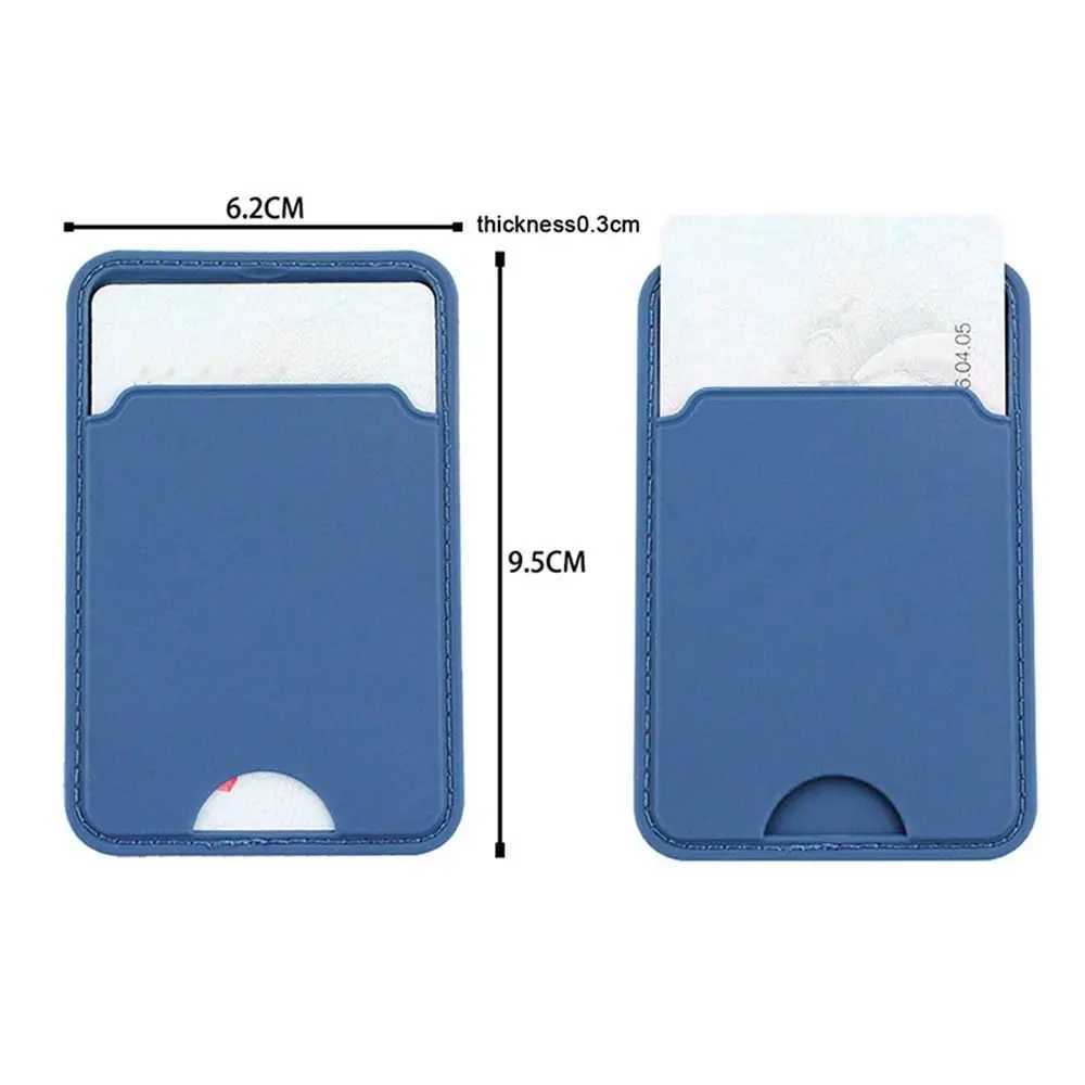 Silicone Business Credit Pocket Adhesive Mobile Phone Back Slot ID Bank Card Phone Pouch Phone Back Paste Sticker Card Holder Z250621