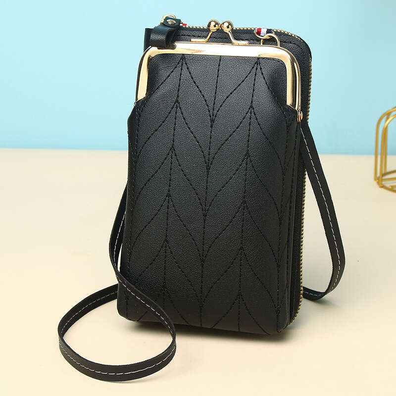 Hot Selling Mobile Bag for Women, Crossbody Shoulder Small Bag, Korean Style Solid Color Portable Phone Pouch, Multifunctional Ladies Wallet