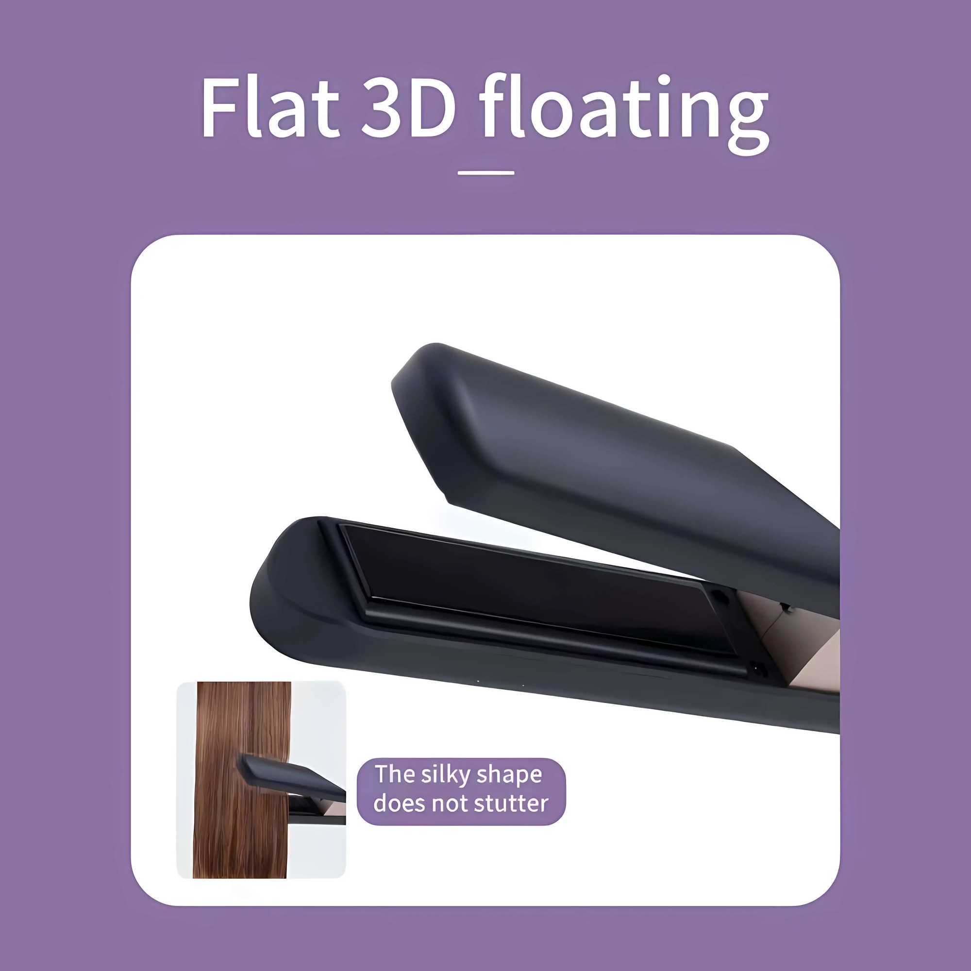 2 in 1 Portable Type-C Hair Straightener Curler Wireless and Rechargeable Perfect for Travel Dorms Unique Gift IdeaXJ250621