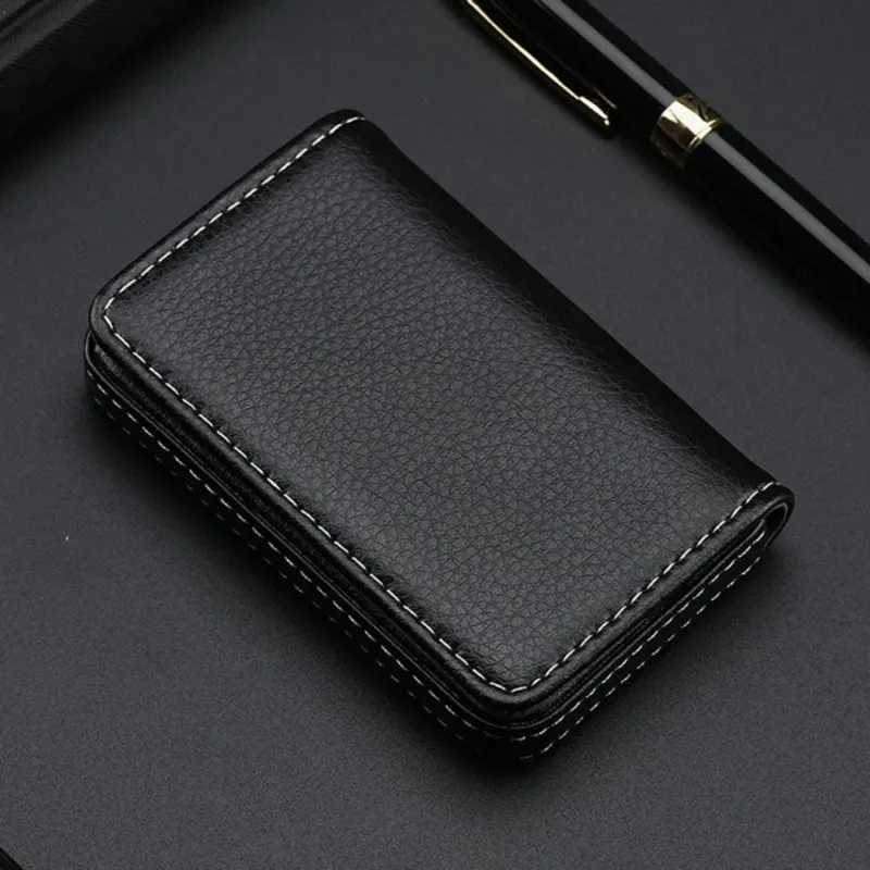 Business Card Package Creative Gifts Business Card Box Card Box Full Wrapping PU Business Card Box Magnetic Card Holder Z250621