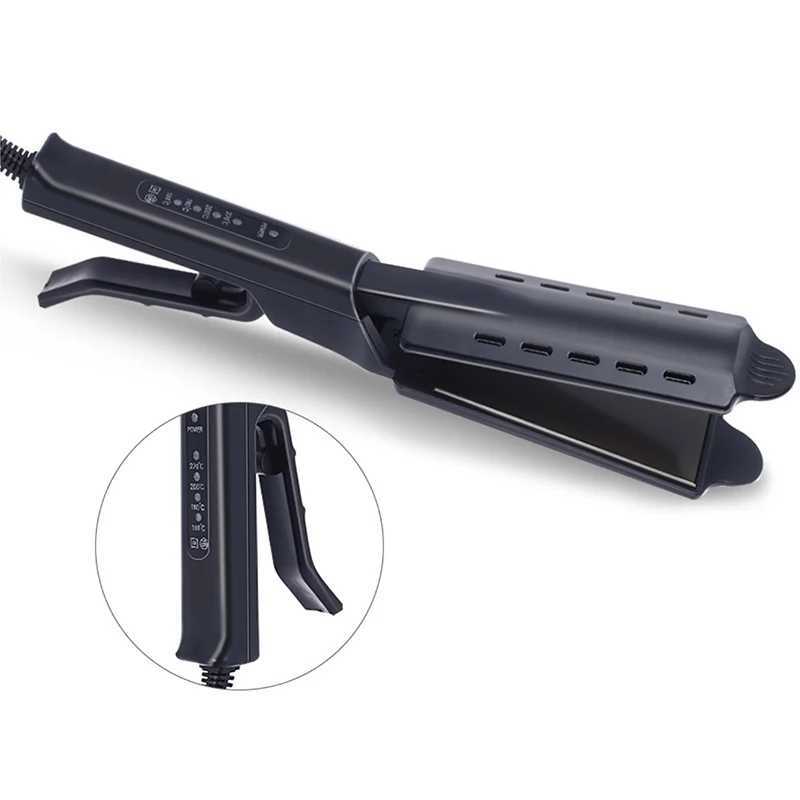 Ceramic Tourmaline Ionic Flat Iron Hair Straighten Four-gear Temperature Setting Steam Hair Straightener Hair CrimperXJ250621