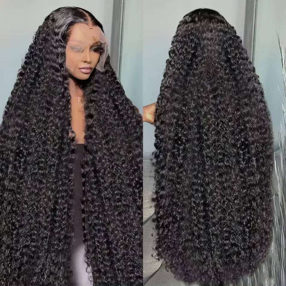 200% Density 30 32 Inch 13X4 HD Deep Wave Wigs Burmese Curly Lace Front 5x5 Glueless Wig Human Hair Ready To Wear