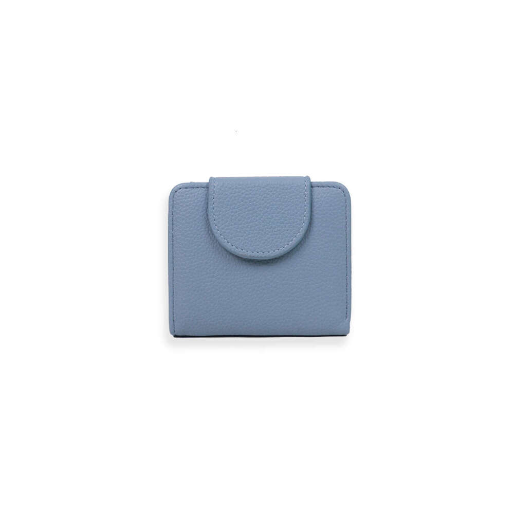 Hot Selling New Short Wallet INS Women High-end Multi-functional Solid Color 70% off Small Card Holder