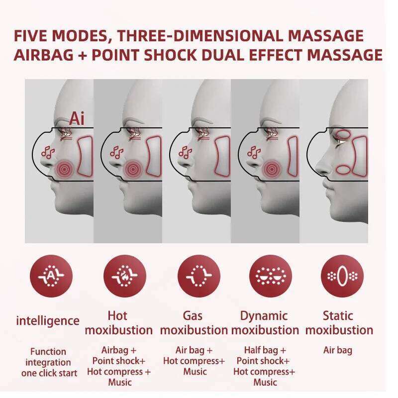 Designer Luxury New Electric Massager Vibration Hot Compress Air Bag Relief Fatigue Removal Dark Circle Sleep Eye Care Massage Instrument