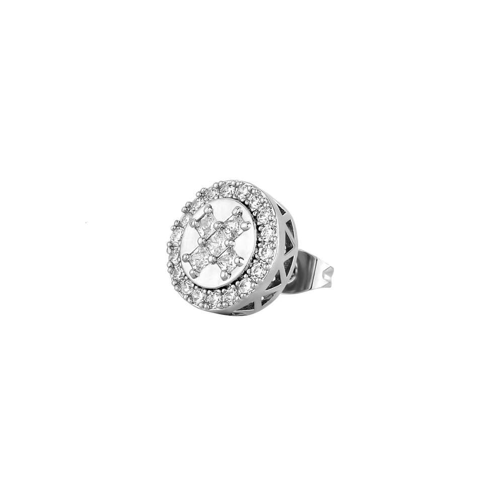 Jin Ao New Hot Shining Double Hoop Studs Same Style Simple Personality Romantic Earrings for Women