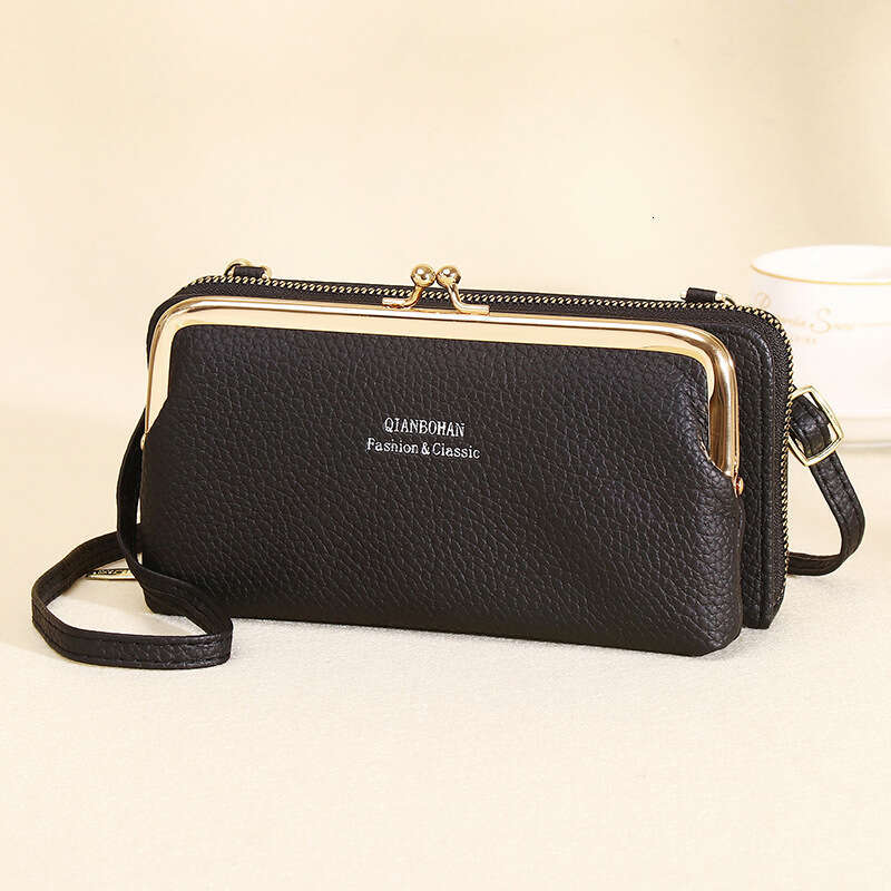 Guangzhou Shiling New Women's Crossbody Lychee Pattern Phone Bag Ladies Multifunctional Wallet