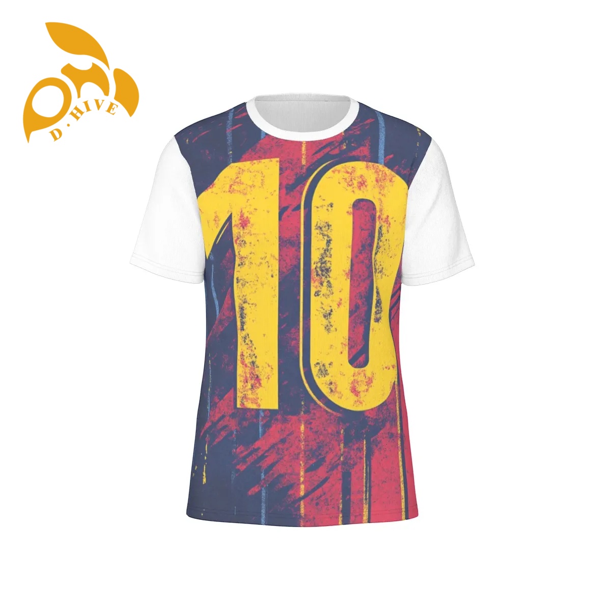 free shipping of customized fashionable All-Over Print Men's O-Neck T-Shirt | 190GSM Cotton | Birdseye with exquisite Round neck High-quality des