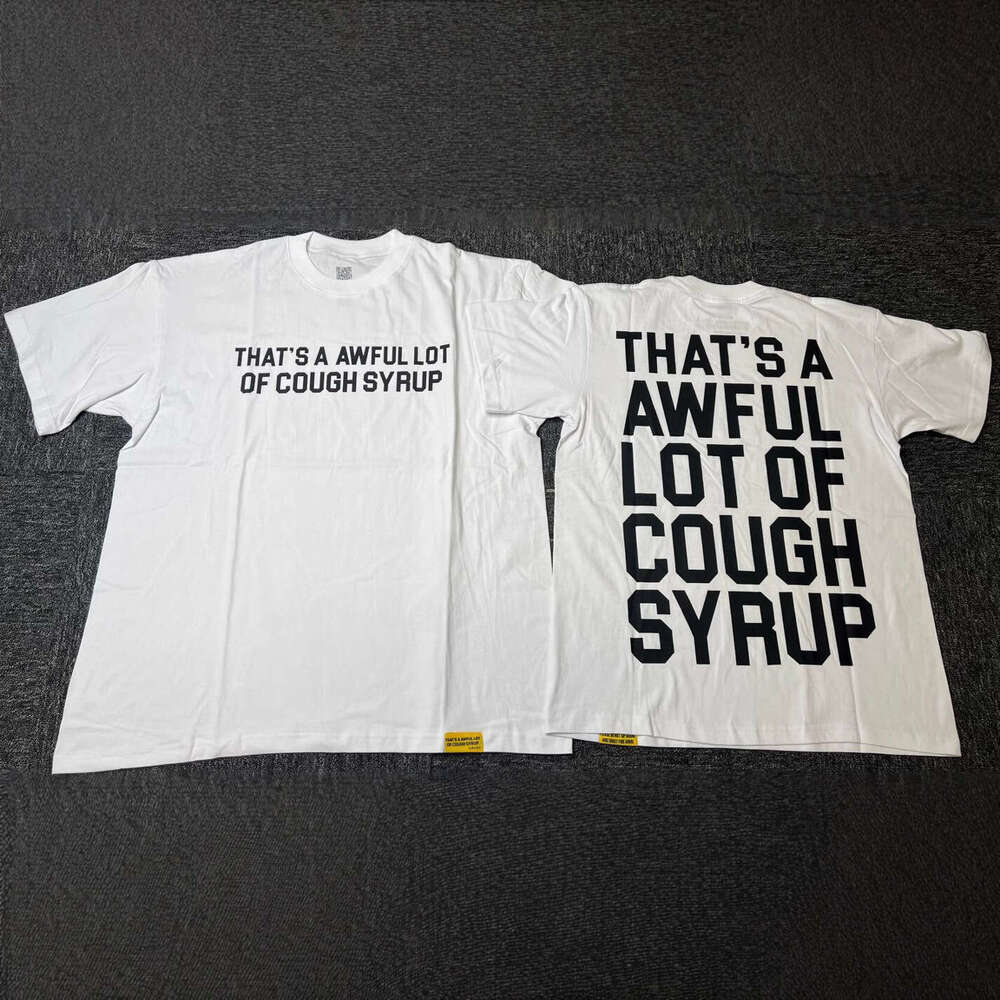 High-Quality THAT'S AWFUL LOT OF COUGH SYRUP Cotton Crew Neck T-Shirt Short Sleeve