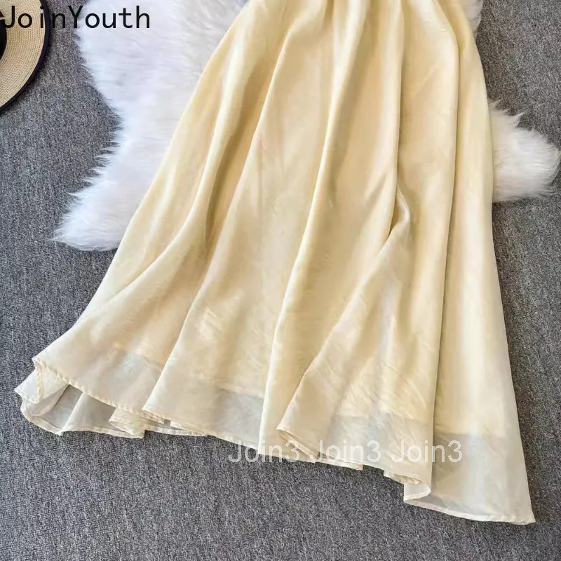 Summer Women Clothing Skirt Suit Two Piece Set 3D Floral Sleeveless Vest High Waist Loose Skirts Outfits Temperament Summer Sets