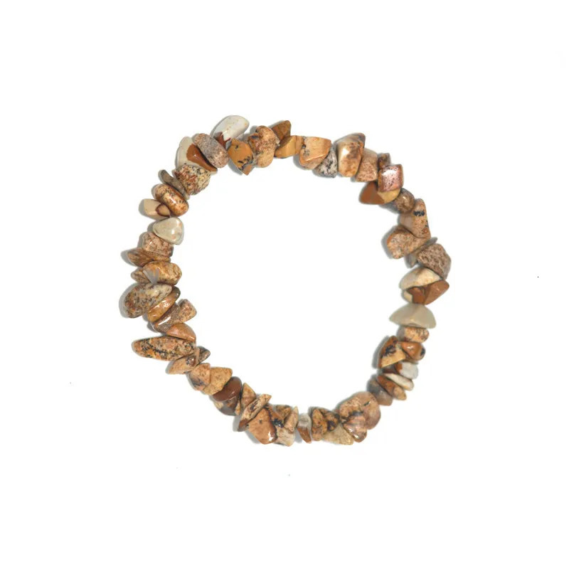 Reiki treatment Crystal Quartz Natural Stone Bracelet Charm Raw chip Healing Chakra Yoga Stretch Bangle for women men boy girl 250606