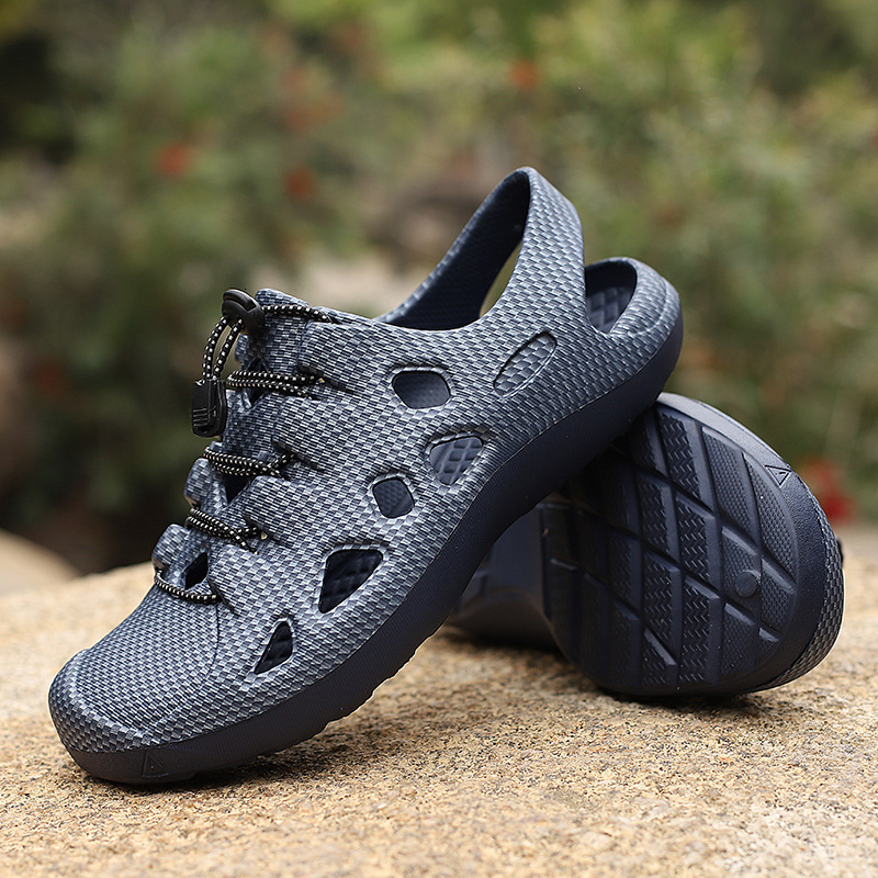 Luxury Brand Designer Shoes Sandals Factory New Cross-Border Large Size Lace-Up Lightweight EVA Sandals For Men Outdoor Casual Breathable Beach Clogs 
