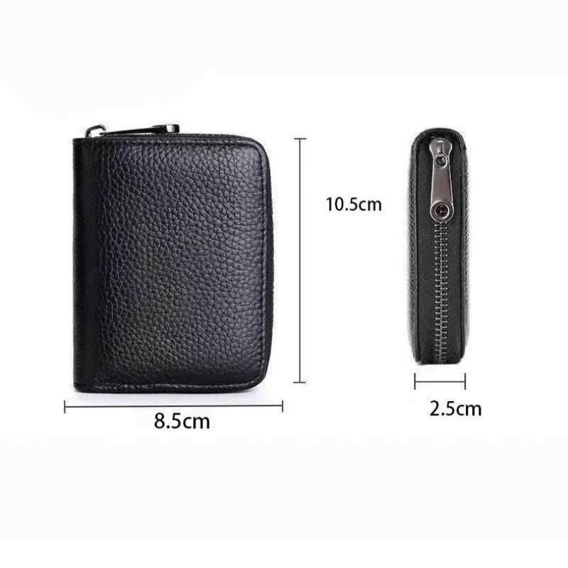 20 Card Slot Cards Holders PU Business Bank Credit Bus ID Card Holder Cover Coin Pouch Men Women Wallets Bag Organizer Z250621