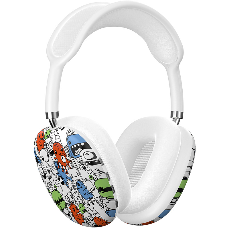 Popular P9 trendy graffiti painting headset wireless bluetooth headset