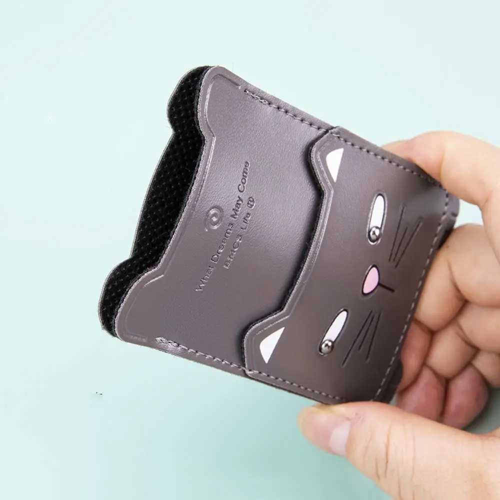 Holder Cartoon Card Sleeve Adhesive Sticker Storage Wallet Phone Card Holder Mobile Wallet Phone Back Pocket Z250621