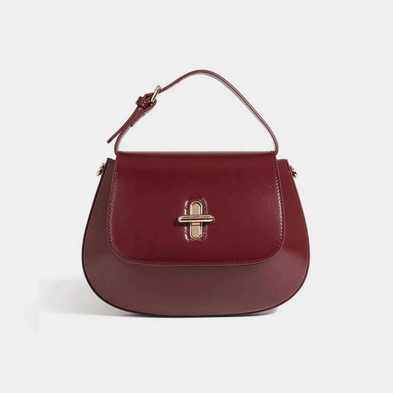 Hifashion Genuine Leather Saddle Small Shoulder Crossbody Bags For Women 2025 Trend Designer Purses Tote Ladies Handbags