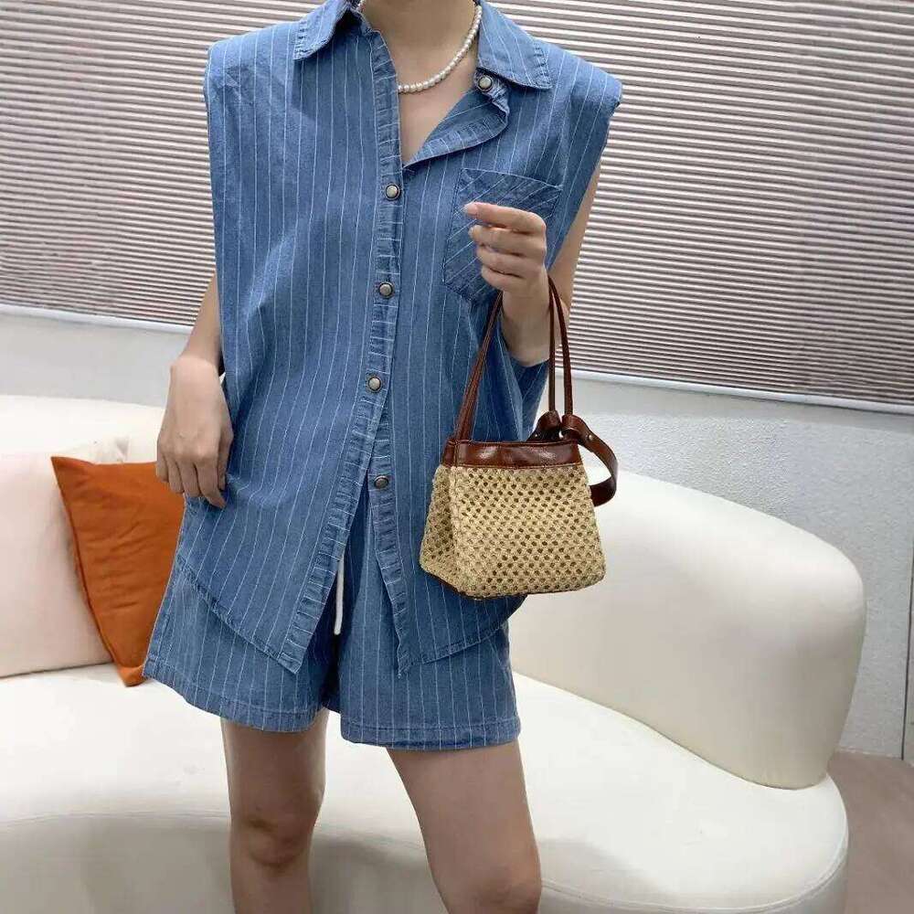 Fashion Hollow Basket Faux Rattan Woven Women Handbags Pu Leather Shoulder Crossbody Bags Summer Beach Small Tote Bag
