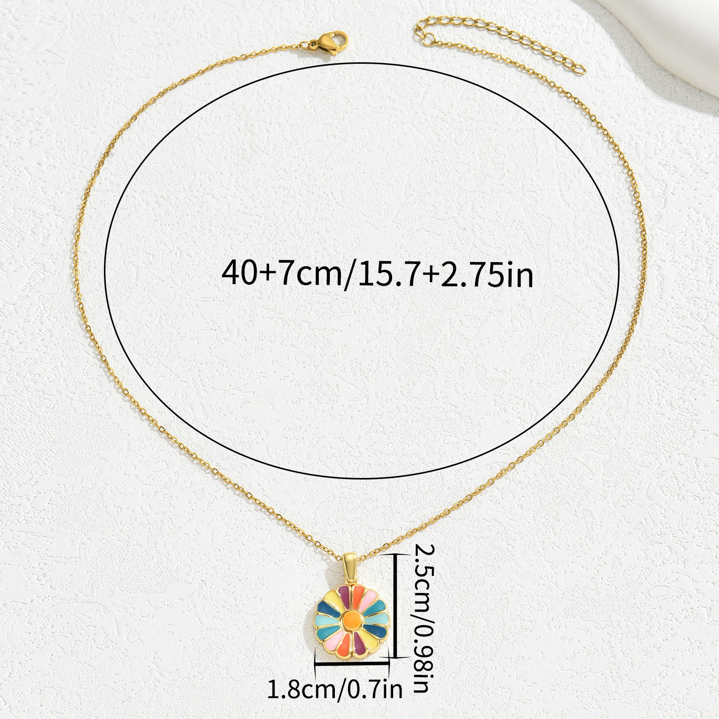 Unique Open And Close Suower Design Personality Oil Drip Craft Clavicle Chain Elegant Necklace
