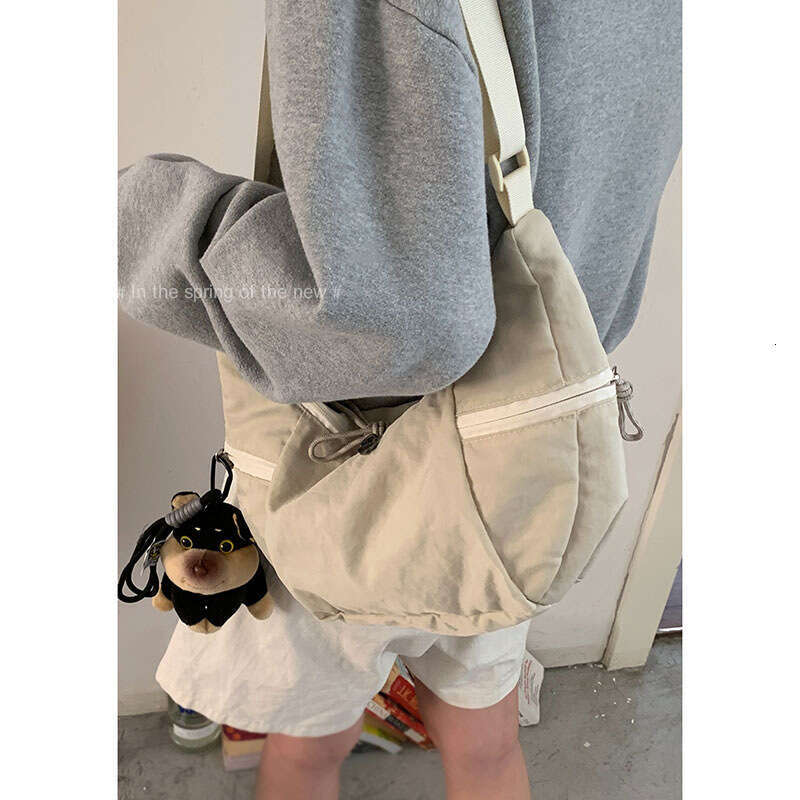 designer bag Korean Style Casual Canvas Artistic Niche Underarm 2025 New Simple Large Capacity Shoulder Crossbody Dumpling Bag