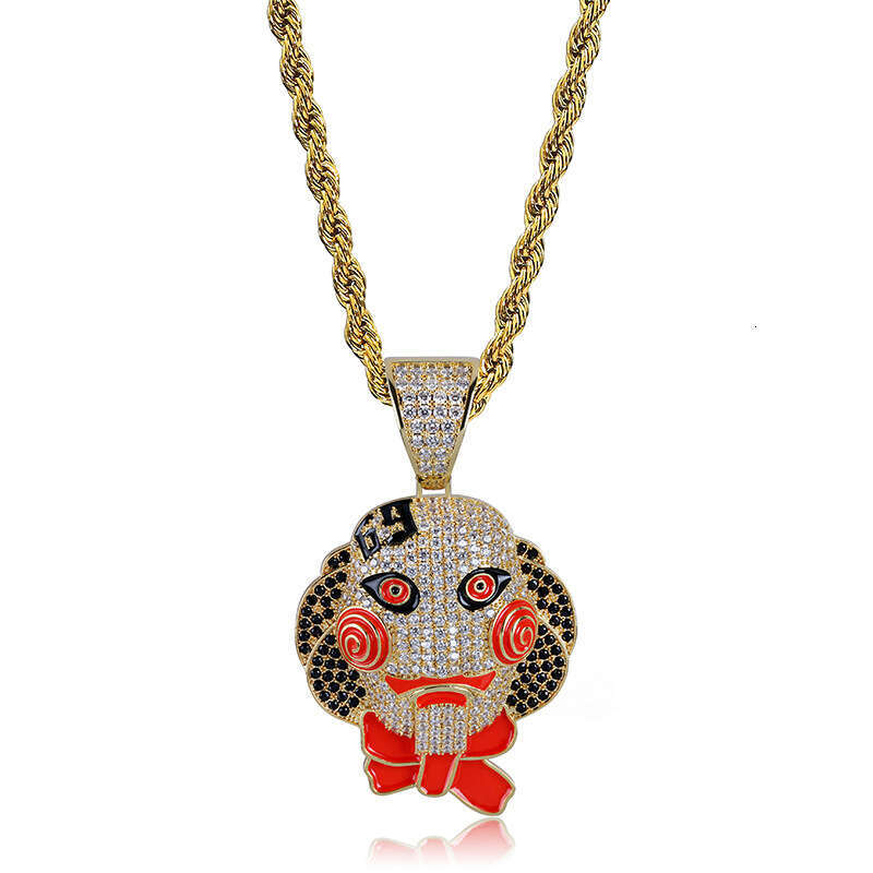Hip-Hop Saw Mask Doll Halloween Decoration Pendant Unisex