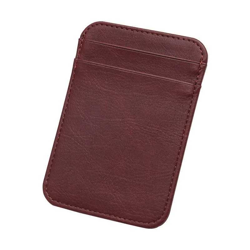 Thin Leather Men Wallet Credit ID Card Holder Purse Money Case for Men Women Fashion Card Bag 11.5x8x0.5cm Z250621