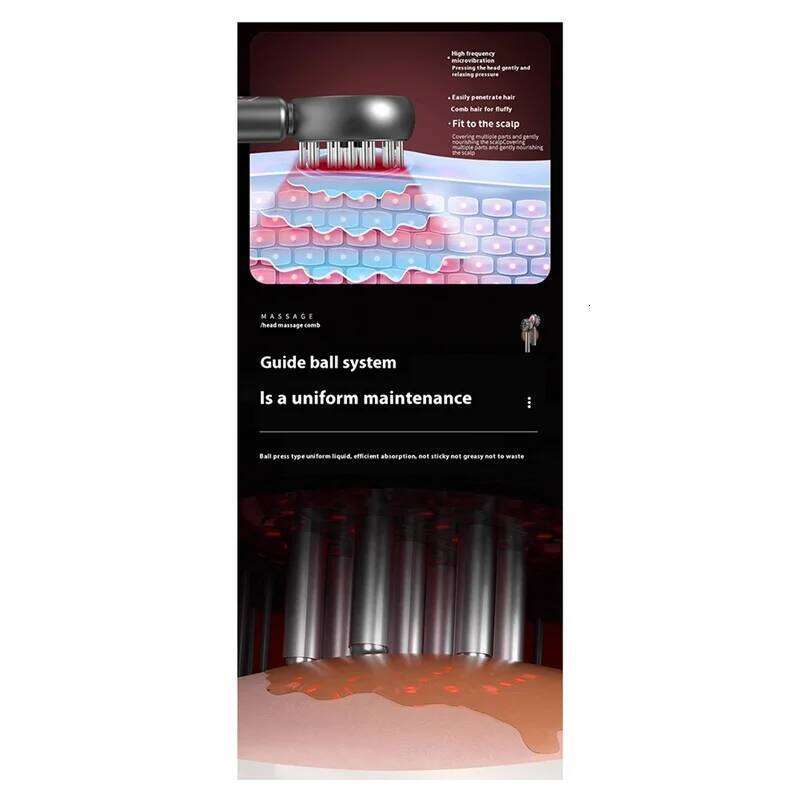 A55X-Electric Massage Comb Vibration Massager Brushes Promote Smooth Hair Growth Multi Functional Nourish Scalp