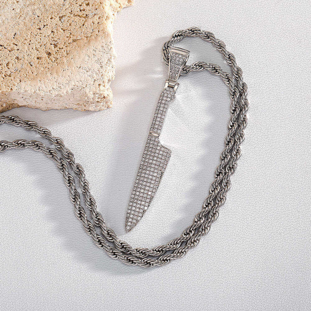 Jin Ao Necklace Dagger Knife Men's Personality Pendant New Hip-Hop Trendy Accessory