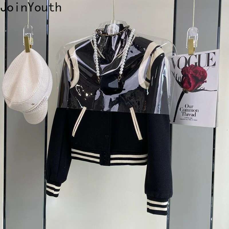 Red Hoodies Womens Clothing Stand Neck Long Sleeve Fashion Outwear Korean Y2k Tops Casual Vintage Sweatshirt 2025 Ropa Mujer