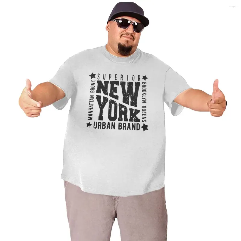 T Shirts Men's T Shirts Superior York Plus Size Cotton Crew Neck Oversized T-shirt Big And Tall Tops Casual Wear