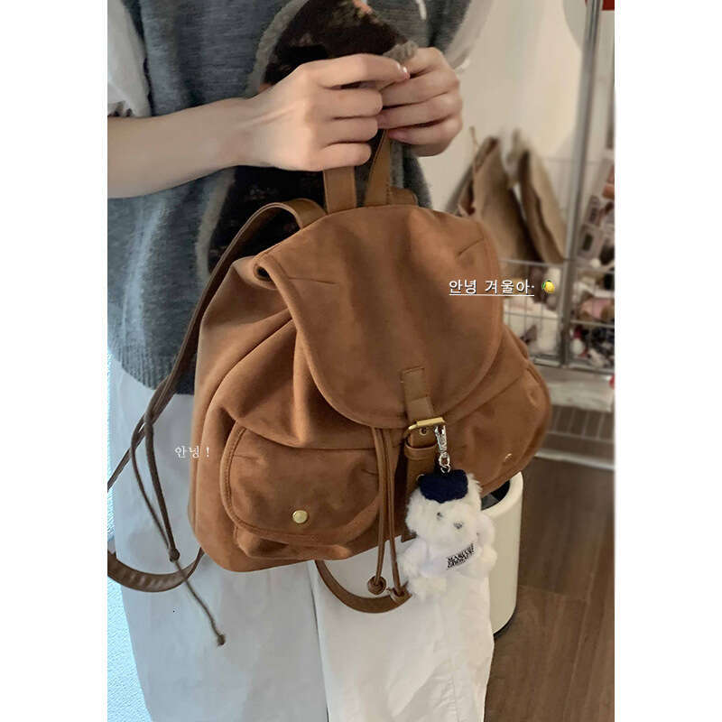 designer bag Korean Style Simple Large Capacity for Women 2024 New Niche Design Casual Versatile Commuter Backpack