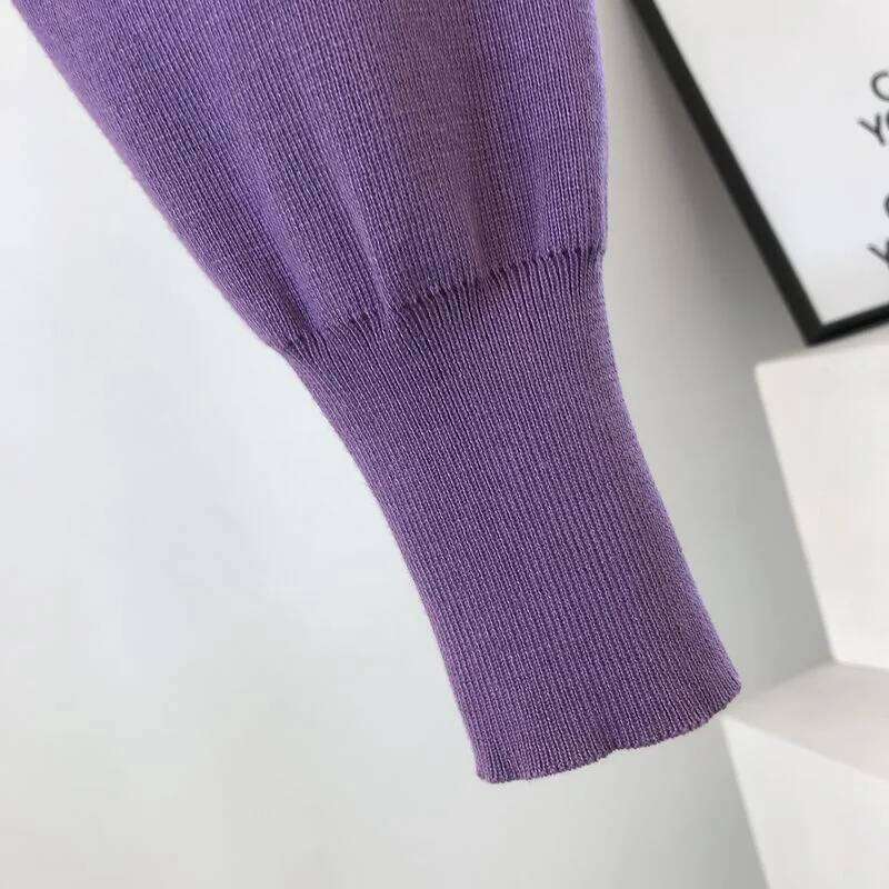 Designer Leisure High Quality 3 piece knitted set Zipper cardigan jacket+pencil pant+camisole matching sets Purple black khaki outfits for women