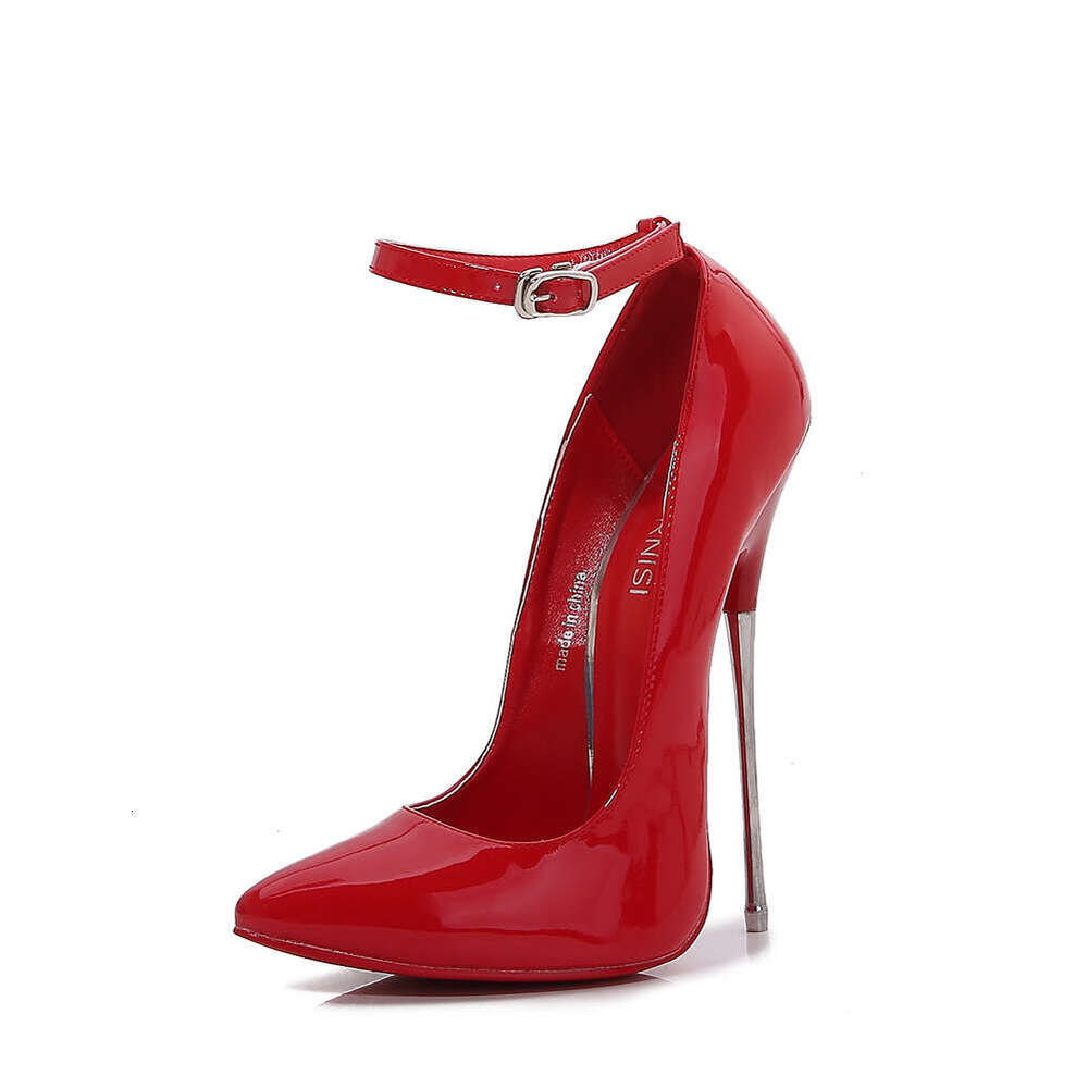 Cross-dressing Performance Foot Fetish Bedtime High Mature Style Pointed Toe Thin Heels Sexy Plus Size Shoes