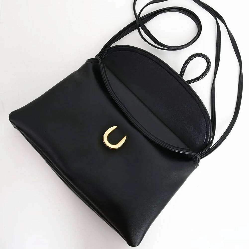 2025 Personalized Custom Genuine Leather Flip Handbag Women's Envelope Bag With Straps For One Shoulder Strap