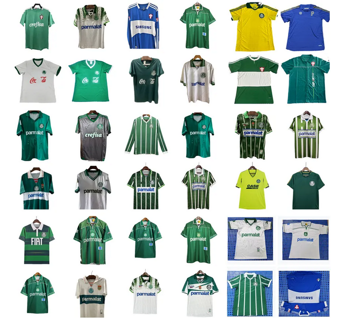 PALMEIRA Soccer Jerseys Retro 1992 1993 1994 1995 1996 1999 2000 JUNIOR VALDIVIA vintage Camiseta de futbol 87 88 89 91 92 93 94 95 96 99 00 football shirt 2009 09 home away
