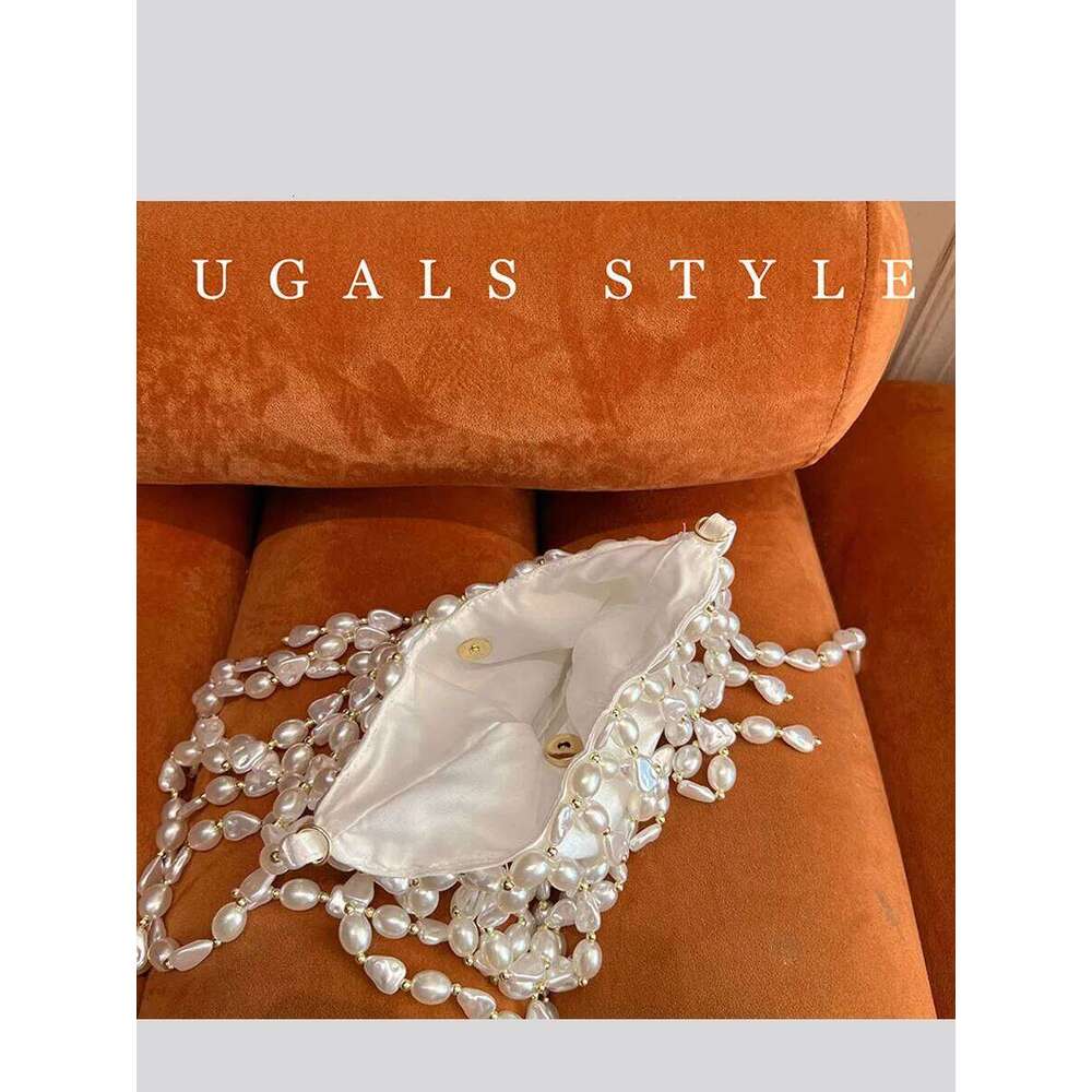 Designer Bag Women Tassel Handbag Bucket Pearl Dia Shoulder Messenger Top Handle Bag Female Evening Party Crossbody Bags
