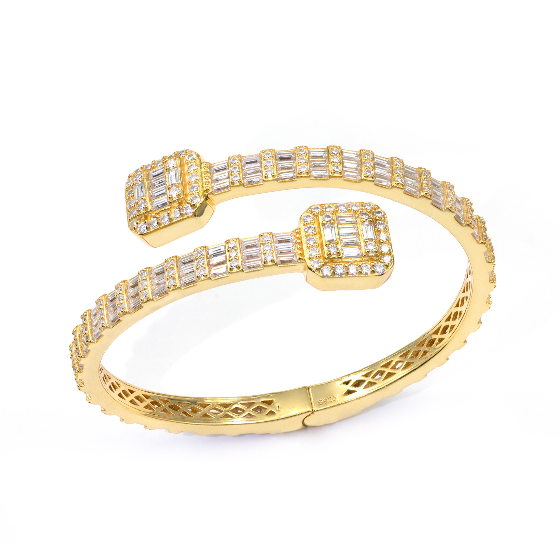 Fashion Youzuanhui Jewelry INS New S925 Silver Inlaid D Color Moissanite Classic Kajia Bracelet Jewelry